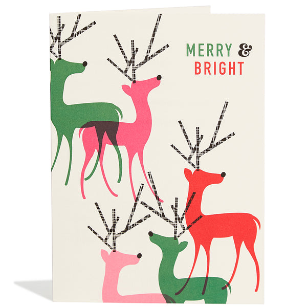 Bright Reindeer Card