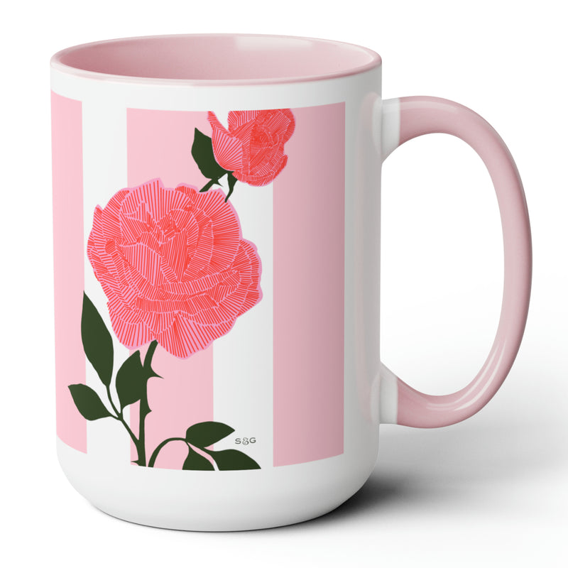 Pink Rose Mug