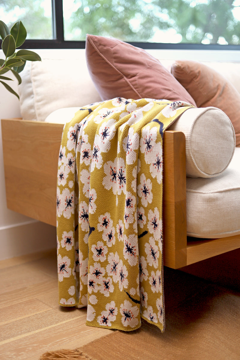 Brilliant Cherry Blossom Blanket