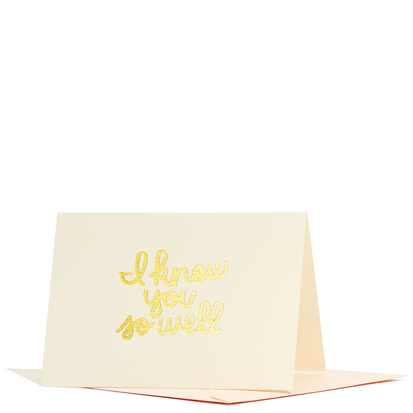 I Know You So Well Enclosure Card