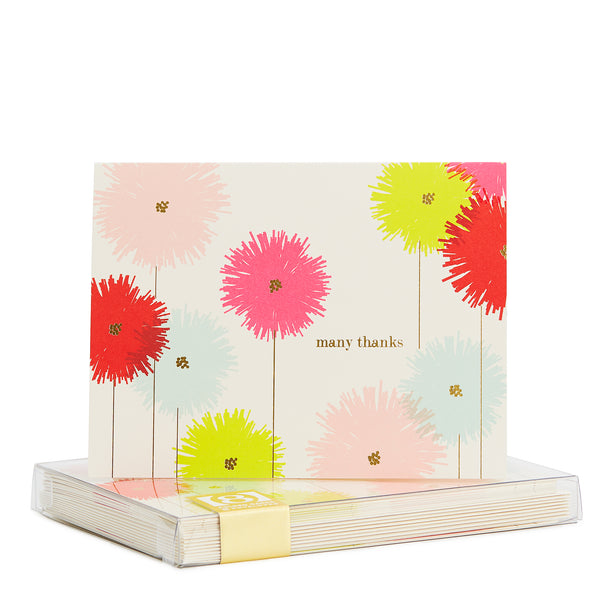 Pom Pom Gold Foil Noteset