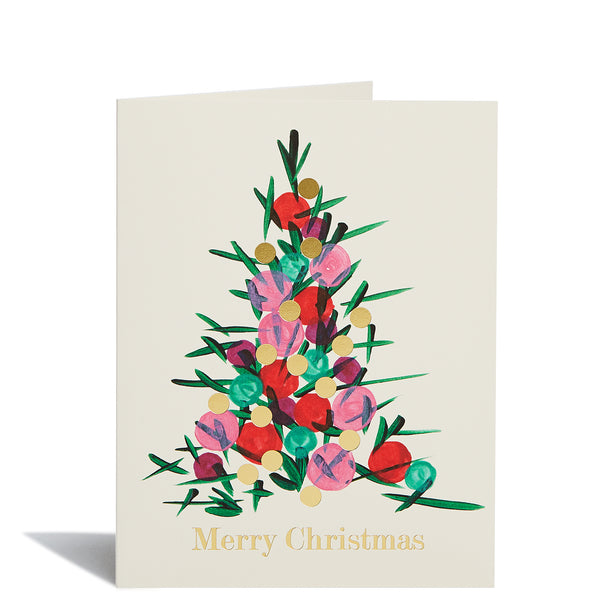 Painted Tree Foil Card