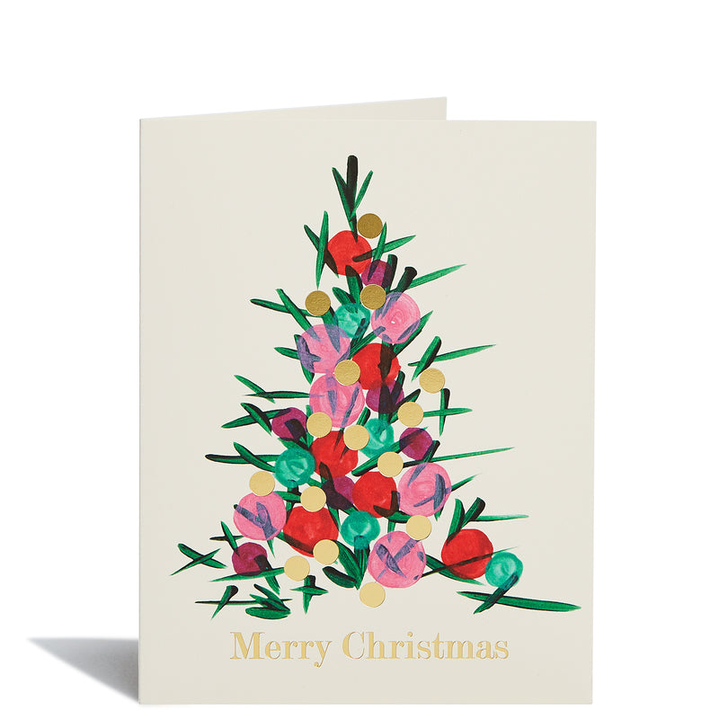 Painted Tree Foil Card