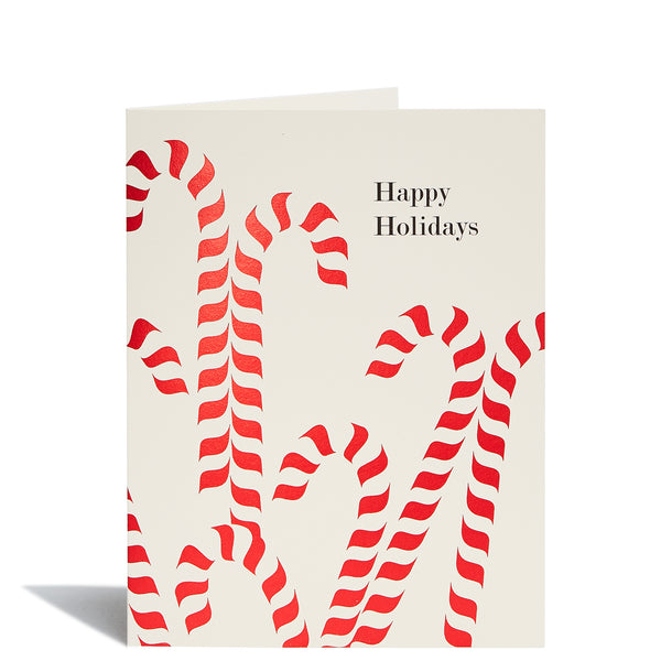 Candy Canes Foil Card