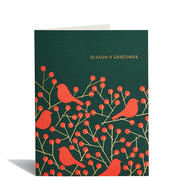 Holiday Wren Foil Card