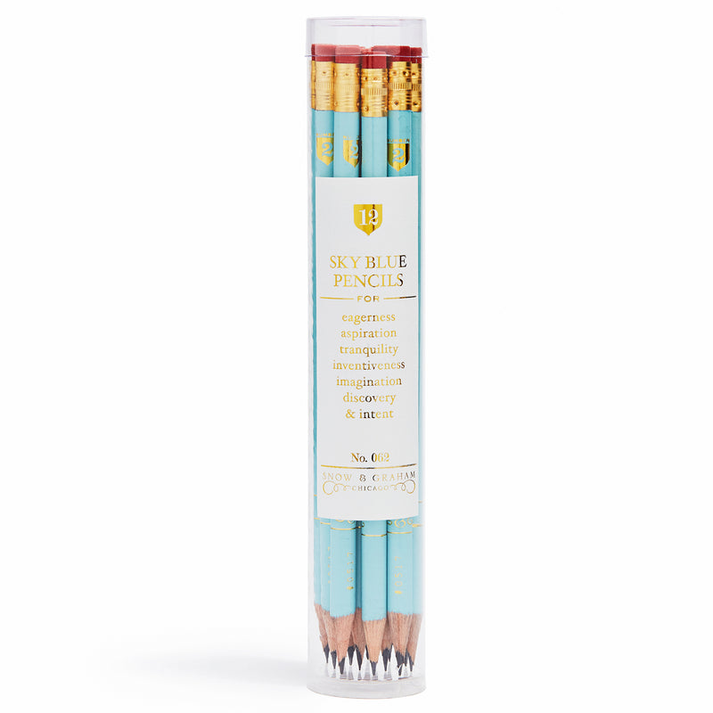 Sky Blue Pencils Snow & Graham