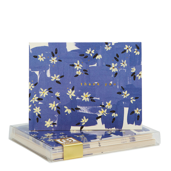 Ebony Snow Blue Babbington Noteset